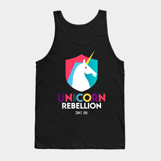 Unicorn Rebellion - Black Tank Top by unicornrebellion1981
